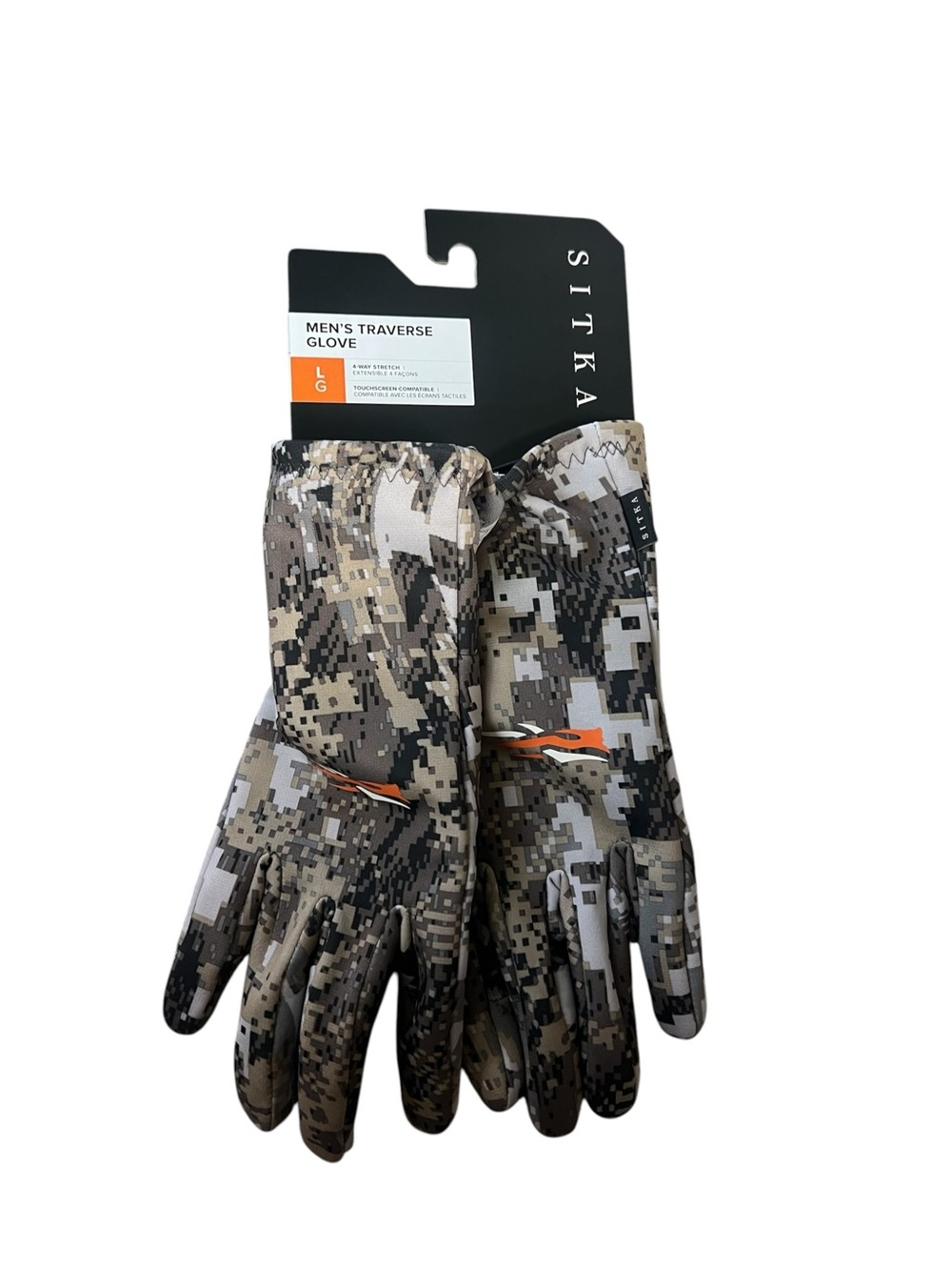 Sitka Men's Traverse Camo Gloves - Brown/Gray